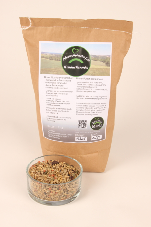 Memmendorfer Kaninchenmix 5 kg – Bild 3