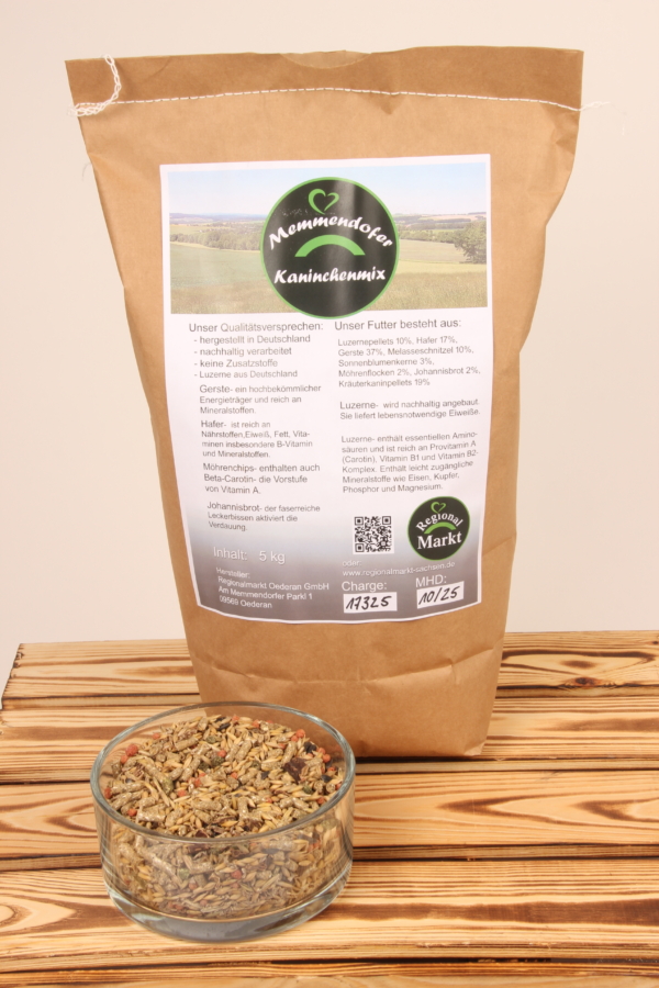 Memmendorfer Kaninchenmix 5 kg – Bild 4